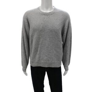 TNA Womens Pullover Gray Wool Crew Neck Long Sleeve Size M